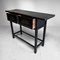 Oriental Black Lacquered Wood Shōwa Console with 2 Drawers, Japan, 1935 14