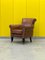 Brown Leather Club Armchair, 1980, Image 7