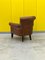 Brown Leather Club Armchair, 1980 9