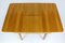 Tavolo pieghevole quadrato impiallacciato in quercia di Jitona, anni '60, Immagine 6
