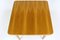 Tavolo pieghevole quadrato impiallacciato in quercia di Jitona, anni '60, Immagine 4