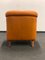 Vintage Orange Leather Club Chair, 1980, Image 2