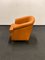 Club chair vintage in pelle arancione, 1980, Immagine 7