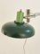 Mid-Century Space Age Adjustable Dark and Light Green Aluminum Ufo Wall Lamp by Lakro Amstelveen, 1960s 10