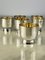 800 Silver Glasses with Internal Gilding, Palermo, Italy, 1980s, Set of 6 1