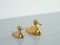 Mid-Century Brass Ducks, 1960s, Unkns, Set of 2 6