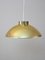 Lámpara de suspensión dorada, años 60, Imagen 1