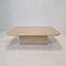 Italian Coffee Table in Travertine, 1980s, Image 1