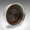 English Silver Plated Walnut Wine Bottle Coaster, 1930s, Image 2