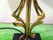 Abstract Brass Lamp with a Marble Base 6