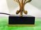 Abstract Brass Lamp with a Marble Base 4