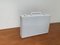 Postmodern White Perforated Metal Briefcase, 1980s 2
