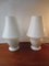 White Murano Glass Swirl Mushroom Table Lamps , 1960s, Set of 2 15