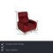 Leather Armchair in Red by Willi Schillig 2