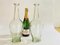 Bottiglie vintage decorative in vetro trasparente, Francia, anni '60, set di 2, Immagine 8