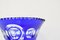 Cobalt Blue Hand Cut Lead Crystal Vase from Caesar Crystal Bohemiae Co, 1980s 10