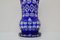 Cobalt Blue Hand Cut Lead Crystal Vase from Caesar Crystal Bohemiae Co, 1980s 5