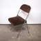 Vintage Chrome and Brown Corduroy Folding Chair, 1970s, Image 2