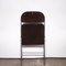 Vintage Chrome and Brown Corduroy Folding Chair, 1970s 9