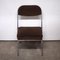 Vintage Chrome and Brown Corduroy Folding Chair, 1970s 8