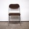 Vintage Chrome and Brown Corduroy Folding Chair, 1970s 4