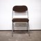 Vintage Chrome and Brown Corduroy Folding Chair, 1970s, Image 4