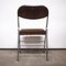 Vintage Chrome and Brown Corduroy Folding Chair, 1970s 7