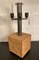 Tischlampe aus Holz von Ateliers De Marolles 3