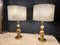 Gilded Ball Lamps attributed to Boulanger, 1970s, Set of 2 6