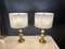 Gilded Ball Lamps attributed to Boulanger, 1970s, Set of 2 3