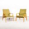 Original Armchairs in Lime Green by Jaroslav Smidek, 1950s, Set of 2, Image 1