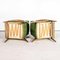 Original Armchairs in Green Stripe by Jaroslav Smidek, 1950s, Set of 2 4