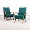 Fauteuils Original Vert Foncé par Jaroslav Smidek, 1950s, Set de 2 1