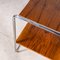 Chrome Two Tier Walnut Side Occasional Table, 1960s, Image 7