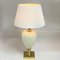 Italian Table Lamps in Cream Porcelain and Brass by Zonca, 1970s, Set of 2, Image 3