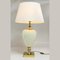 Italian Table Lamps in Cream Porcelain and Brass by Zonca, 1970s, Set of 2 7