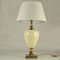 Italian Table Lamps in Cream Porcelain and Brass by Zonca, 1970s, Set of 2 8