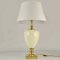 Italian Table Lamps in Cream Porcelain and Brass by Zonca, 1970s, Set of 2 5