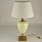 Italian Table Lamps in Cream Porcelain and Brass by Zonca, 1970s, Set of 2 12