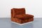 Velvet Lounge Chair by Giovanni Offredi for Saporiti, Italy, 1970s 1