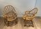 Rattan Sessel, 1950er, 2er Set 3