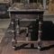 Low Ebony Dyed Wooden Table with Drawer and Feet Turned, Italy, 1930s 5