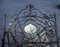 Single Wrought Iron Bed and with Hand-Painted Tiles, Italy, 1800s, Image 7