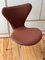Danish Chairs with New Leather by Arne Jacobsen for Fritz Hansen, 1960s, Set of 2 9