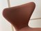 Sedie in pelle di Arne Jacobsen per Fritz Hansen, Danimarca, anni '60, set di 2, Immagine 8