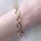 Modern 18 Karat Yellow Gold Alternating Links Bracelet 6