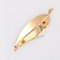 18 Karat Yellow Gold Feather Brooch with Cultured Pearl, 1960s 9