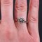 French 18 Karat White Gold Ring with Diamonds, 1970s 5