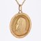 18 Karat Yellow Gold Virgin Mary Haloed Medal, 1890s 5
