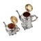 Silver Tea and Coffee Service, Poland, 1900s, Set of 5 5